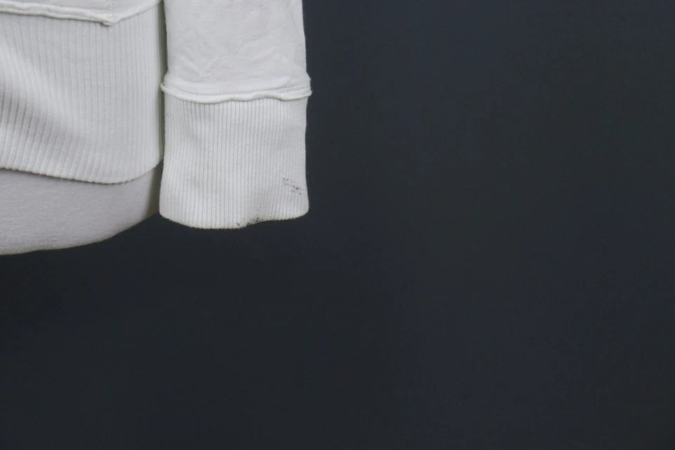 Sudadera con Capucha Diesel Blanca Manga Larga Cremallera Completa Bolsillos Elastizada Talla XS Foto 4 de 4