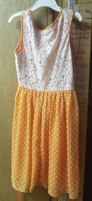 Speechless Orange Printed Dress - size 8