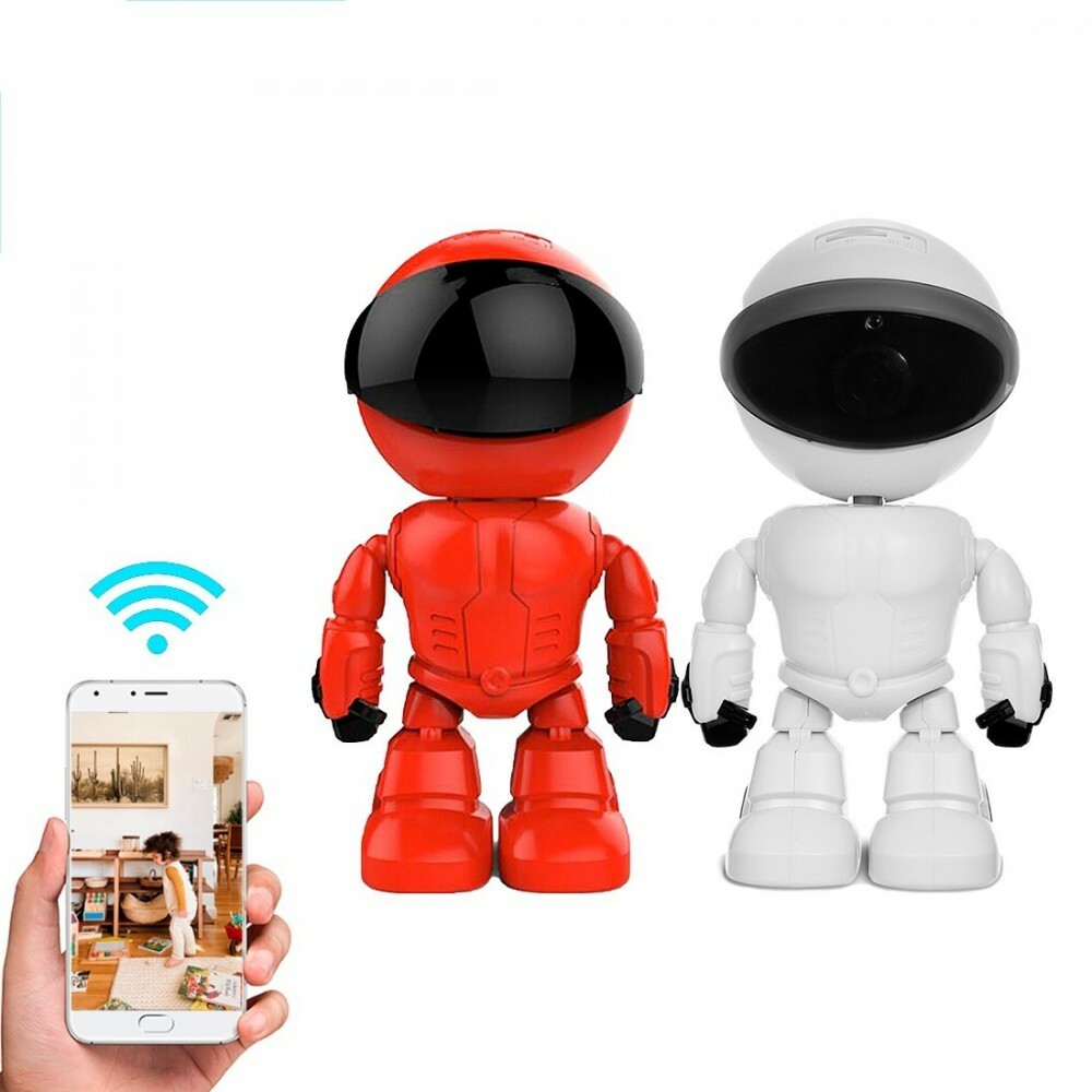 Caméra surveillance à distance 5MP avec objectif rotatif et vision nocturne