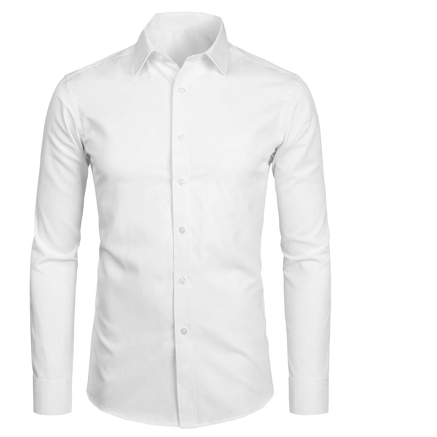 Men's Classic Fit Long Sleeve Wrinkle Resistant Button Down Premium