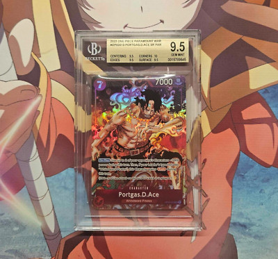 sh1-sec2 p ベジット　　ace BGS 9.5 One Piece Paramount War English - Portgas.D.Ace SR Alt Art