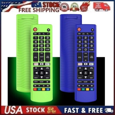 2 Pack Silicone Tv Remote Case For Lg Remote Akb75095307 Akb75375604 Akb75675304
