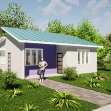 Tiny Home Modern House Plans MODEL BC-5  (3 BEDROOM, 1 BATH) The Croquis