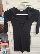 Windsor. Size Small. Black, Short, 3-quarter Length Sleeved Dress.