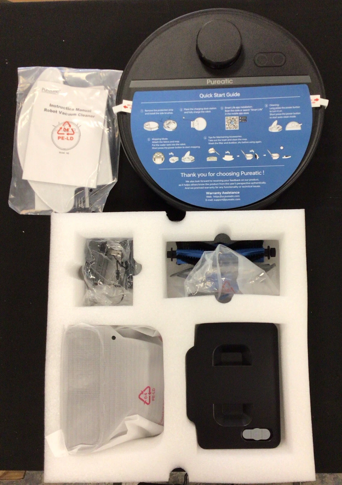 Pureatic N5 Robot Vacuum Cleaner -NEW