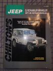 1971 thru 1990 Jeep Cj Scrambler Chiltons Repair Manual C5 C6 C7