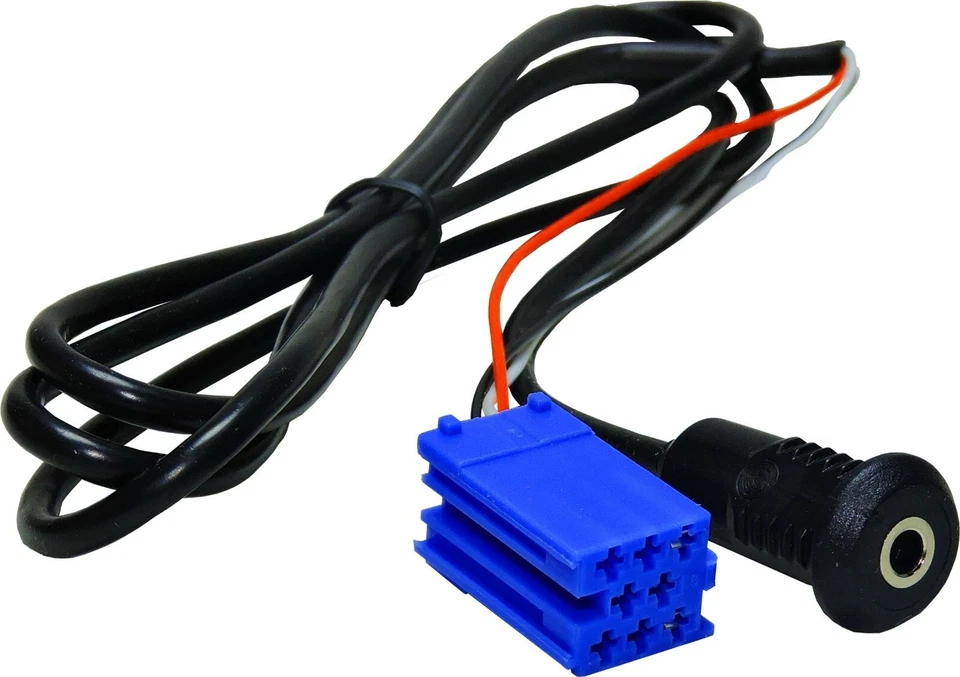 CAVO INGRESSO AUX FEMMINA DA PANNELLO FIAT PANDA DAL 2013 IN POI CONNETTORE BLU - Immagine 2 di 2