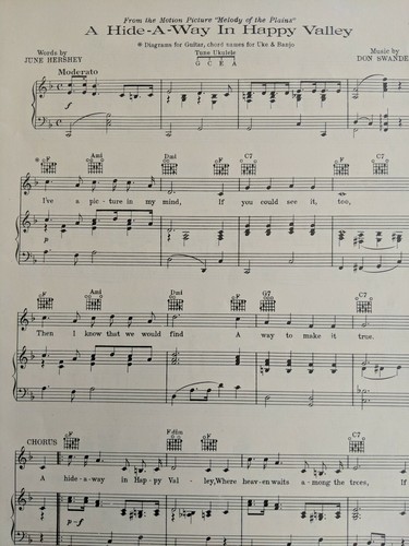 Fred Scotts Folio di Canzoni del Sentiero Aperto - 20 Canzoni - 1939 - Foto 4 di 5