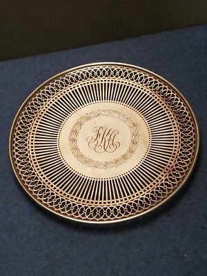 Caldwell and Sterling Silver Pierced Plate Tray 8