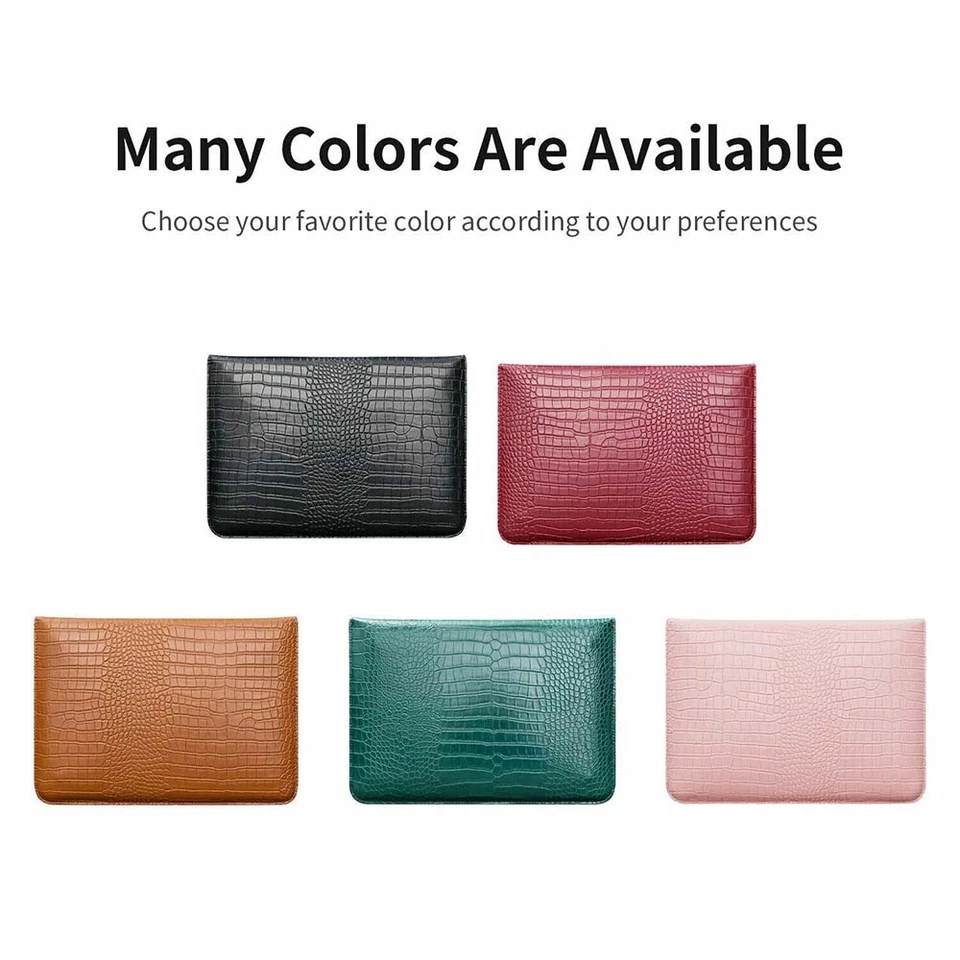 Funda de cuero magnética para MacBook 11 12 13 15 pulgadas cubierta para portátil  Foto 4 de 4