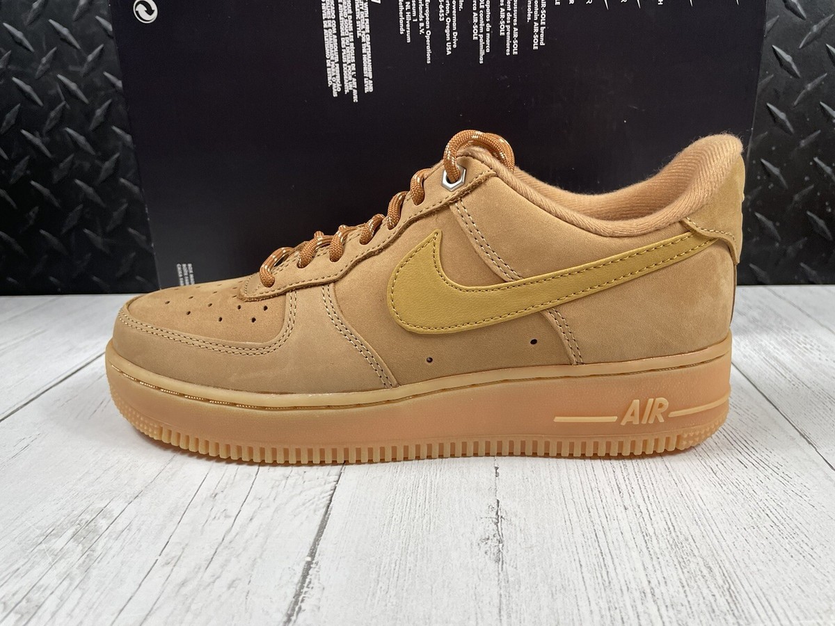 Size 7-Nike Air Force 1 Low Flax 2022 Gum Brown Wheat Men (CJ9179