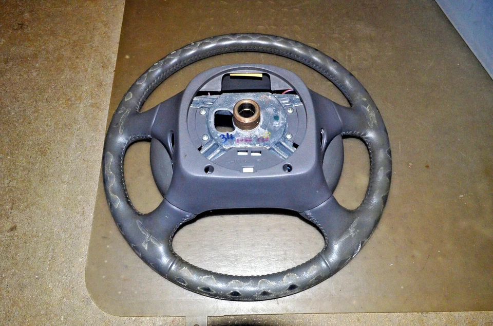 1997-1998 LLINCOLN MARK VIII 8 РУЛЕВОЕ КОЛЕСО с круиз серый кожаный OEM оригинал - Изображение 2 из 4