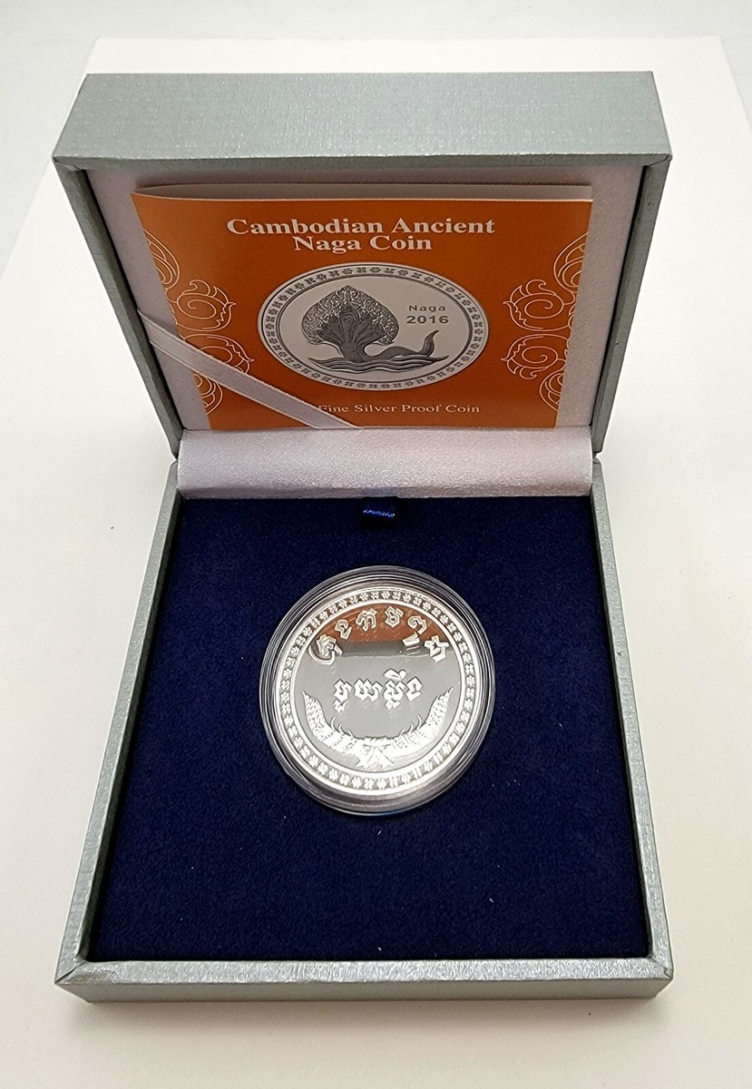 Cambodia 2018 Naga Silver Commemorative Coin Boxed BU UNC w/ Certificate |  eBay