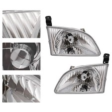 For 2001 2002 2003 Toyota Sienna Headlights Headlamps Pair Set Left L Right R For 2001 2002 2003 Toyota Sienna Headlights Headlamps Pair Set Left L Right R