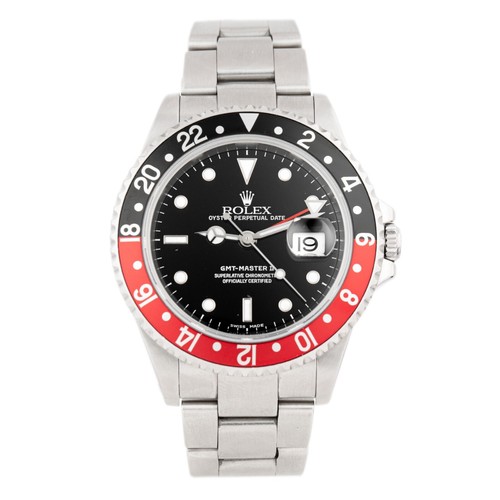 Rolex GMT-Master II Coke Stainless Steel Black Dial 40mm 16710