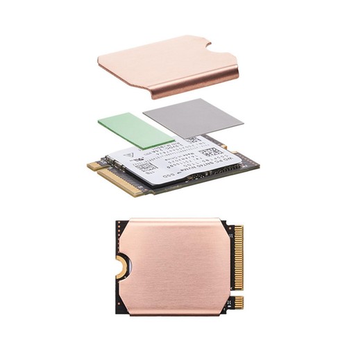 Solid State Rust-Proof SSD Cooler Antioxidant Polished for Steam Deck M.2 2230 - Picture 4 of 9