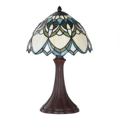 5LL-6334 Tiffany-Tischlampe-Stehlampe Schreibtischlampe Clayre & Eef / Lumilamp