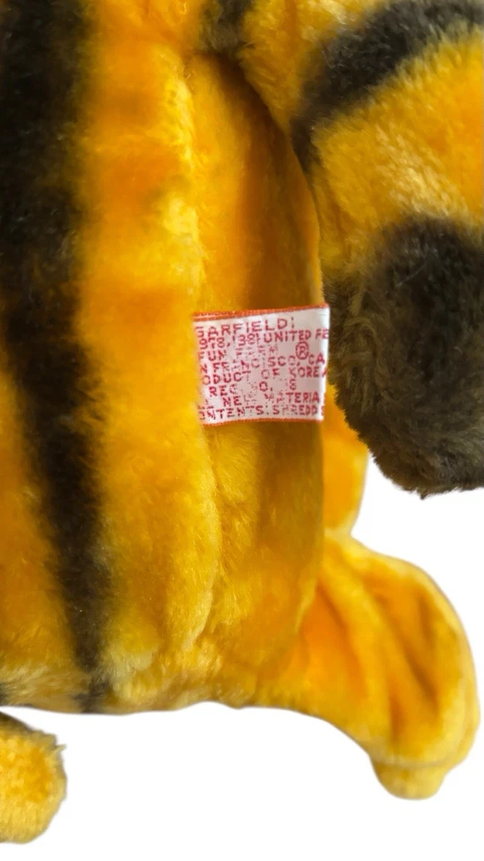 Peluche vintage Dakin 16" Garfield 1978 1981 United Fun Farm Foto 3 de 3