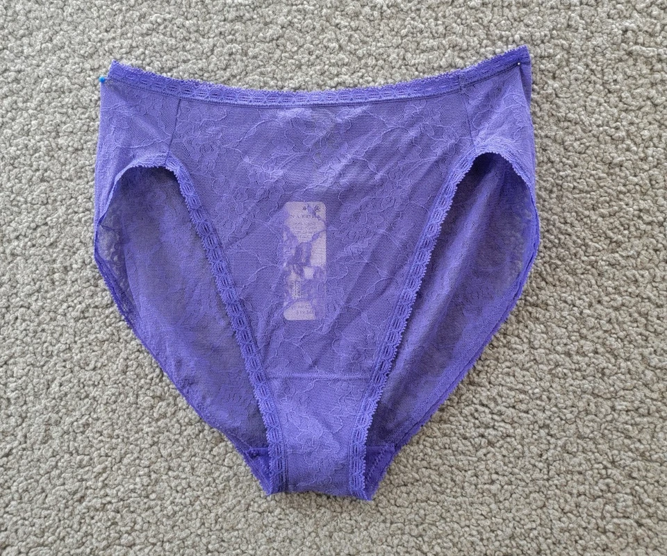 Natori Bliss Allure One 蕾丝法国剪裁女式均码深靛蓝拉裤 — 第 2/4 张图片