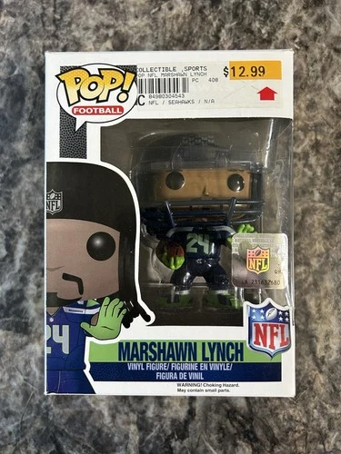 Funko POP! Marshawn Lynch 03 NFL Football Seattle Seahawks DAMAGE - STICKER