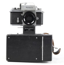 Nikon F Photomic Tn 35mm Camera Body Modified with Speed Magny 100 for Pack Film