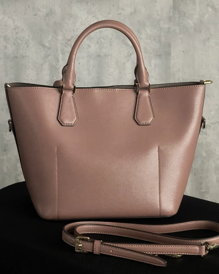 Michael Kors Greenwich Drk Rose Lrg Saffiano Lther Crossbody/ShoulderSatchel Bag - Image 2 of 4