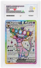 💎 ACE Graded 8 💎 Espeon EX Full Art Prismatic Evolutions 175 Promo Pokémon TCG