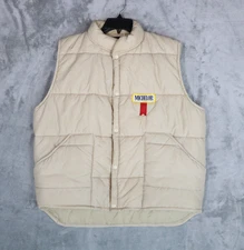 Men's Vintage Anheuser Busch Michelob Beer Snap Button Vest Made in USA Large