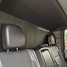 Fit For Ford F350 Super Duty Crew Cab 99-07 Rear Black Silver Interior Sunshade