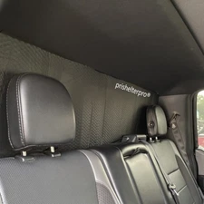 Fit For Ford F250 Super Duty Crew Cab 99-07 Rear Black Silver Interior Sunshade