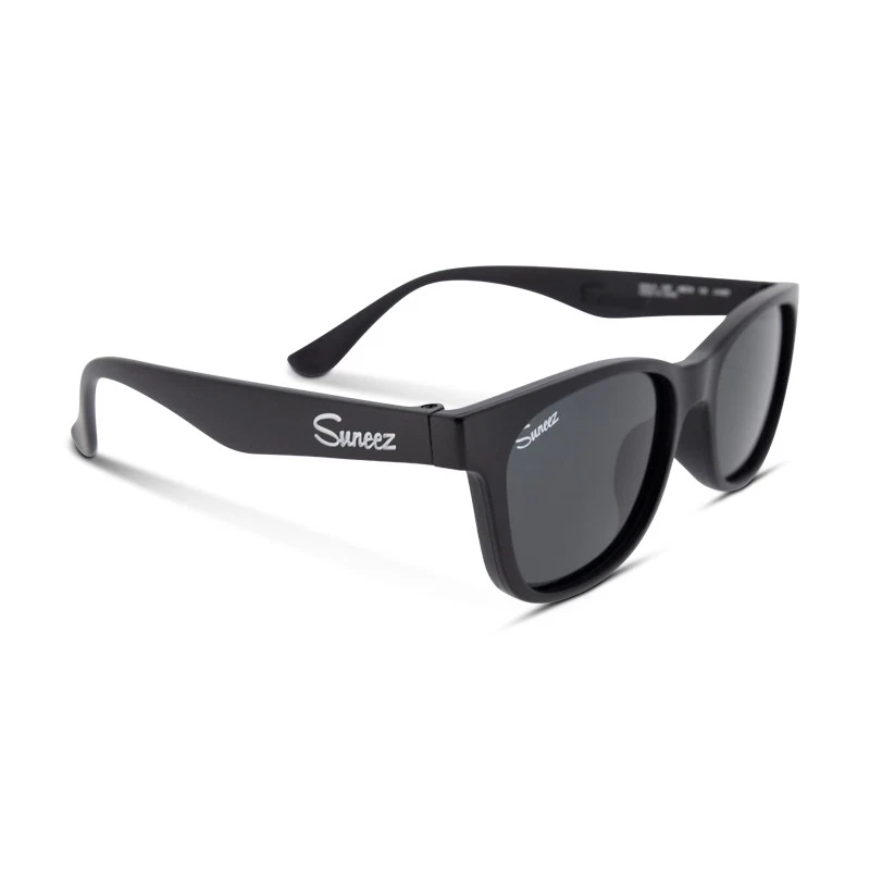 Suneez schwarze Kinder Sonnenbrille polarisiert flexible Bügel 5-12 Jahre UV400