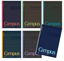 Kokuyo Campus Notebook Limited, B5, 6 Book Pack, Dot, A-Line, Black Color 4dced