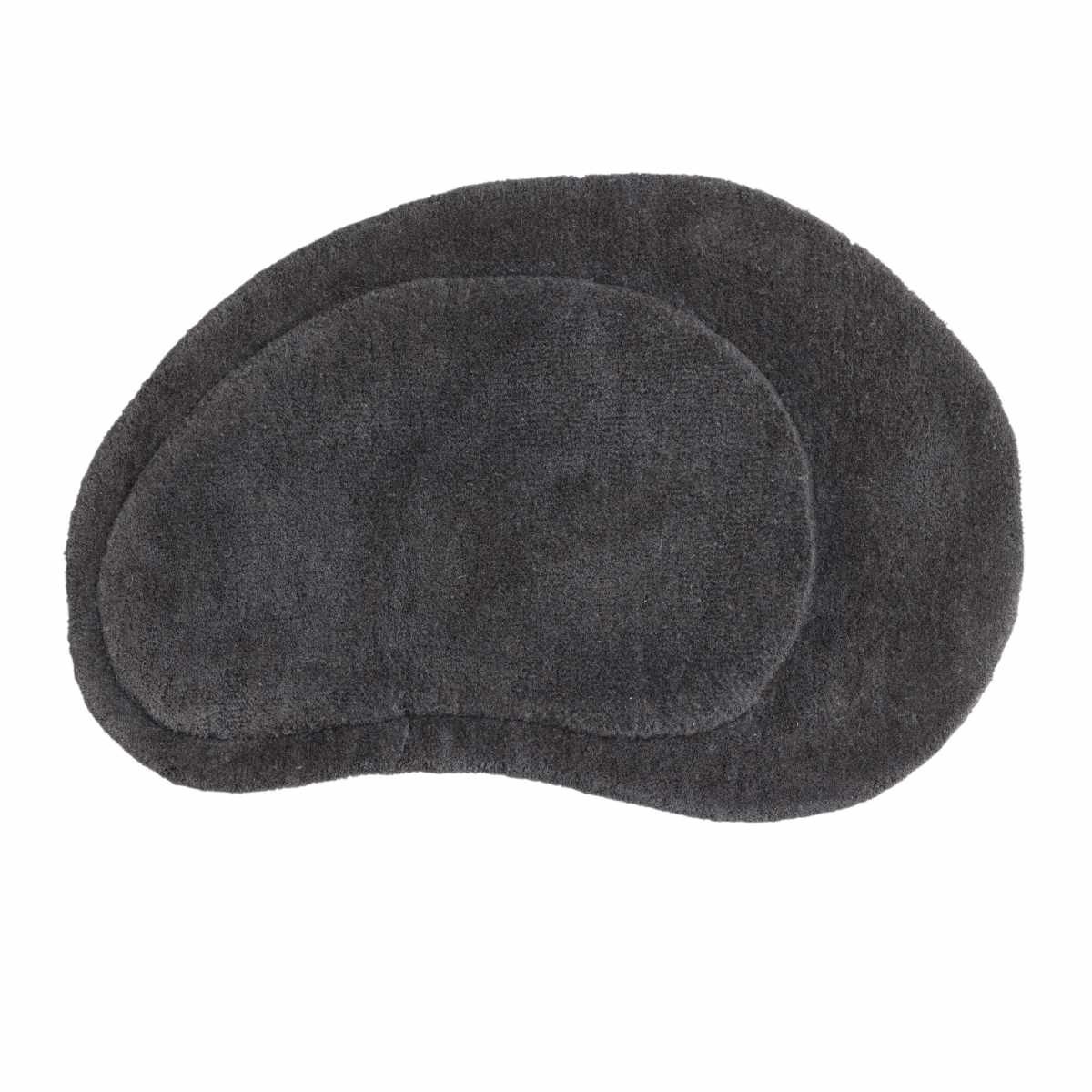Tapis de salle de bain Sten anti-glisse gris foncé pour éviter les sols mouillés