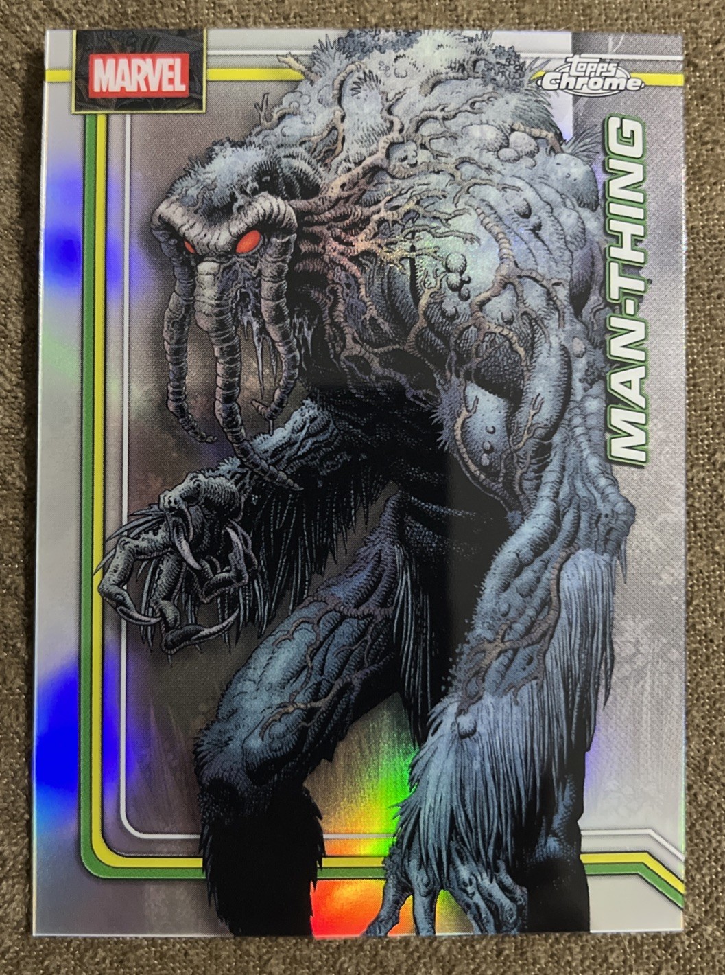 2026 Topps Chrome Marvel Comics Man-Thing #075 Refractor