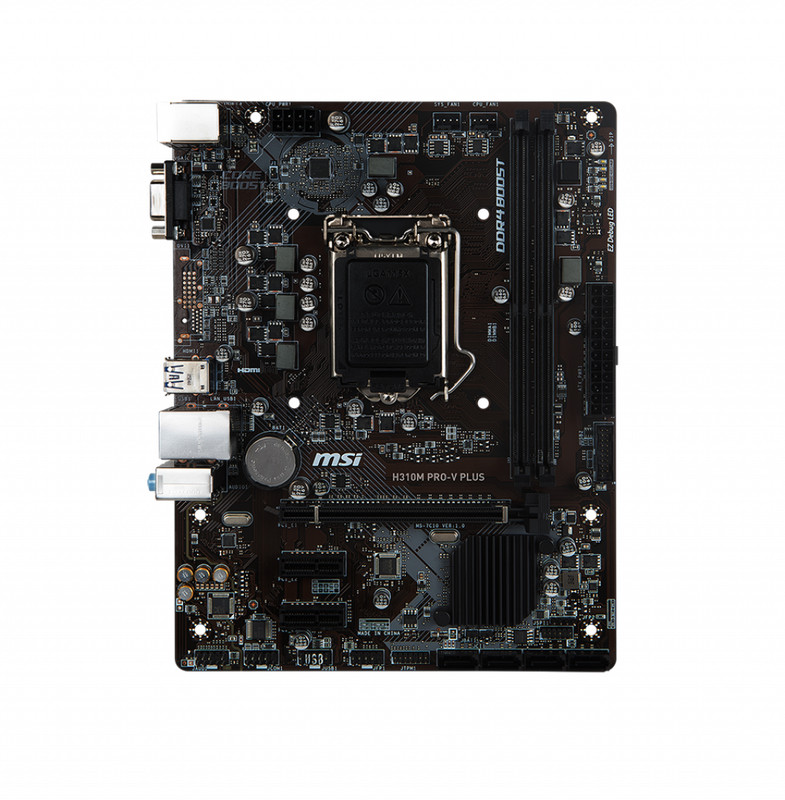 For MSI H310M PRO-V PLUS motherboard H310 LGA1151 DDR4 32G VGA M-ATX Tested ok