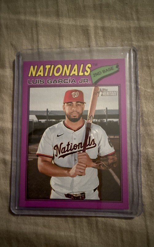 2026 Topps Heritage - Luis Garcia #43 Light Purple Border