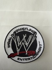 WWE World Wrestling Entertainment Logo Patch Embroidered Iron On Sew On