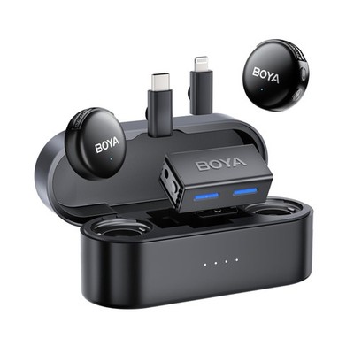 BOYA BOYALINK 3 Mini Microphone for Camera/iPhone/Android, Wireless Lavalier