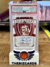 2023 Panini Flawless Legendary Scripts Dwyane Wade Ruby 3/15 PSA 10/10 Player #