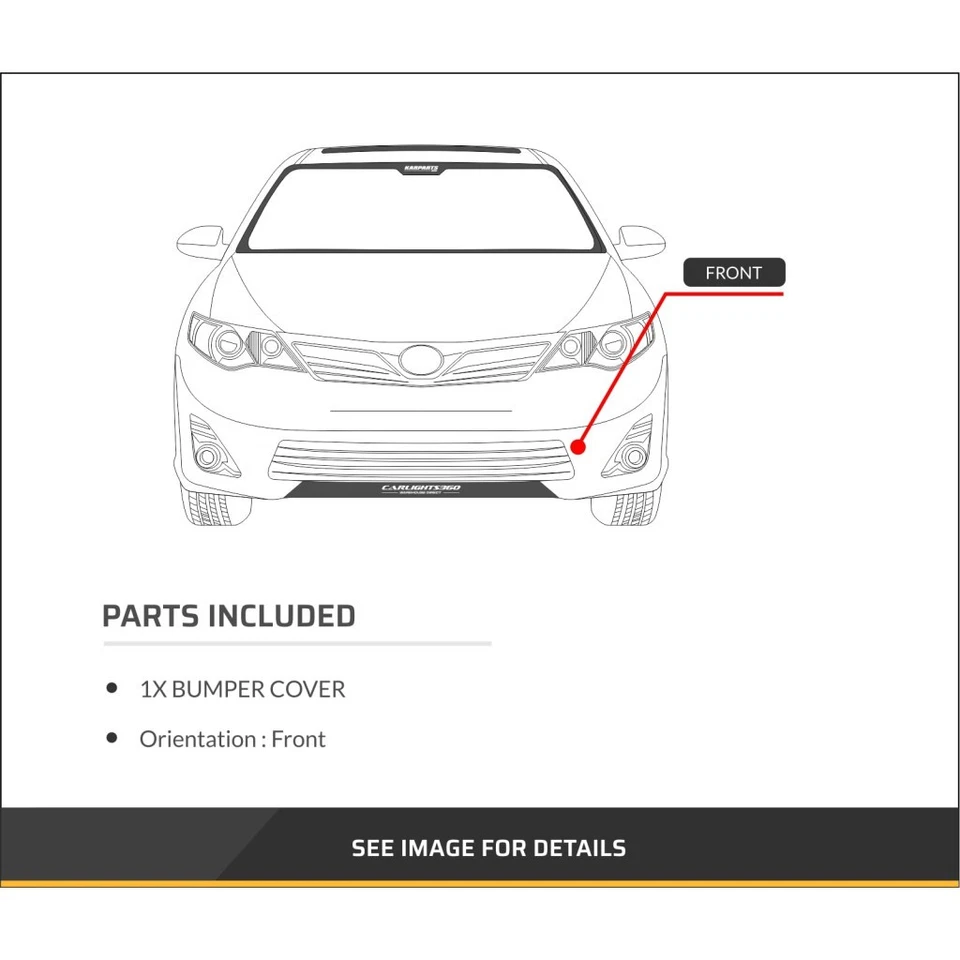 For BMW 328d / 328d xDrive Bumper Cover 2014 2015 2016 2017 2018 Front | Primed - Imagem 4 de 4
