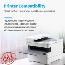 EASYPRINT LC203XL LC201XL Ink Cartridge Combo 8-Pack, for Brother MFC Printers