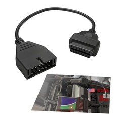OBD1 Scanner, OBD1 to OBD2 Adapter, 12 Pin to OBD2 16 Pin Socket Scanner Cable