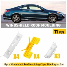 11X Auto Windshield Car Roof Moulding Clips Repair Set For 2004-09 Acura TL TSX