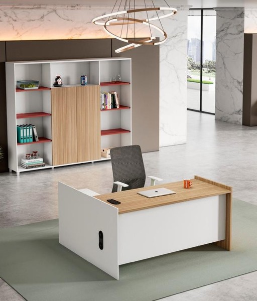 BüRotisch Schreibtisch Arbeitstisch Ecke Tisch BüRomöBel Holz Weiß-image