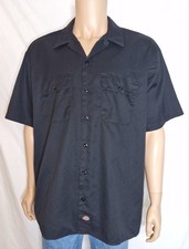 Dickies American Black Work Shirt Size XL USA Workwear Skater 