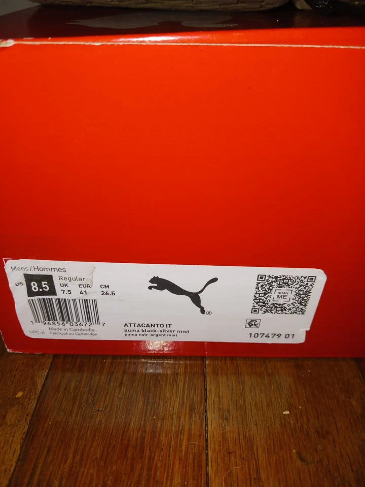 Preowned Puma Men's 8.5 Attacanto IT Indoor Soccer Shoes - Image 3 of 4