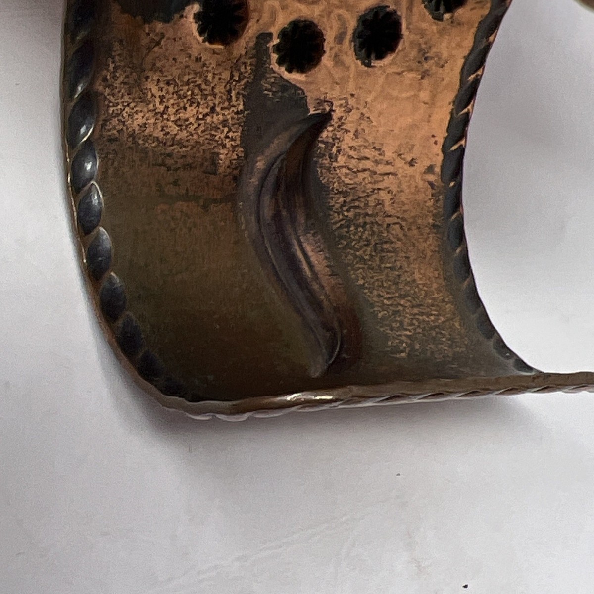Vintage Native American Navajo Copper Thunderbird Cuff Bracelet | eBay