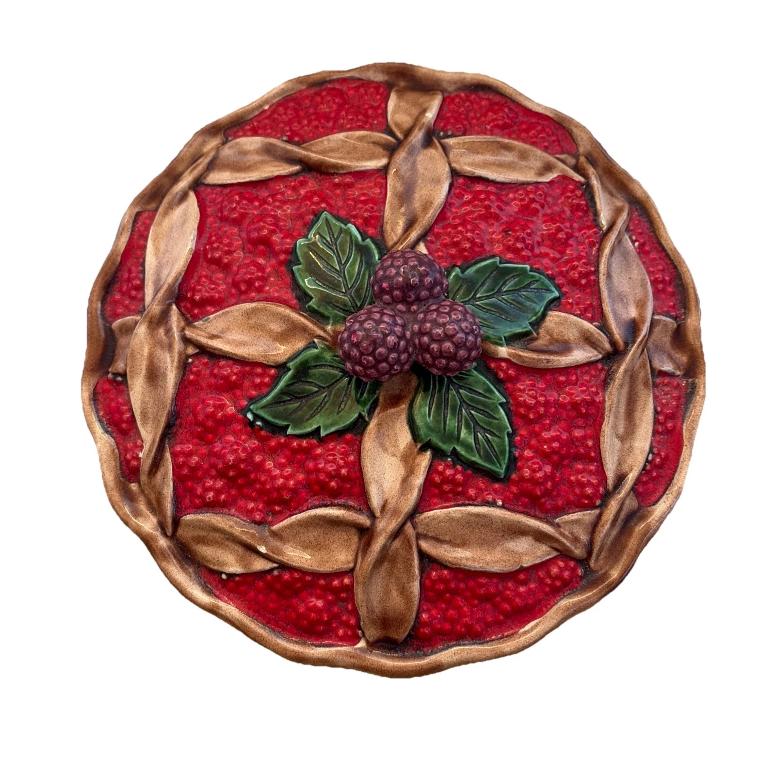 Vintage Fruit Pie Dish St Michael 28cm Marks & Spencers Ceramic lidded berry