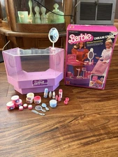 Vintage Barbie Dream Store Makeup Counter Department InComplete With Box 1982