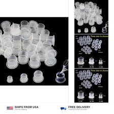 Yuelong 1000pcs Tattoo Ink Caps Mix Size Tattoo Ink Cups with Base